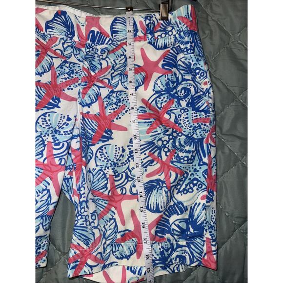 NEW Lilly Pulitzer CHIPPER SHORT Bermuda Resort White She She Shells Pink Sz 10 - Picture 8 of 14